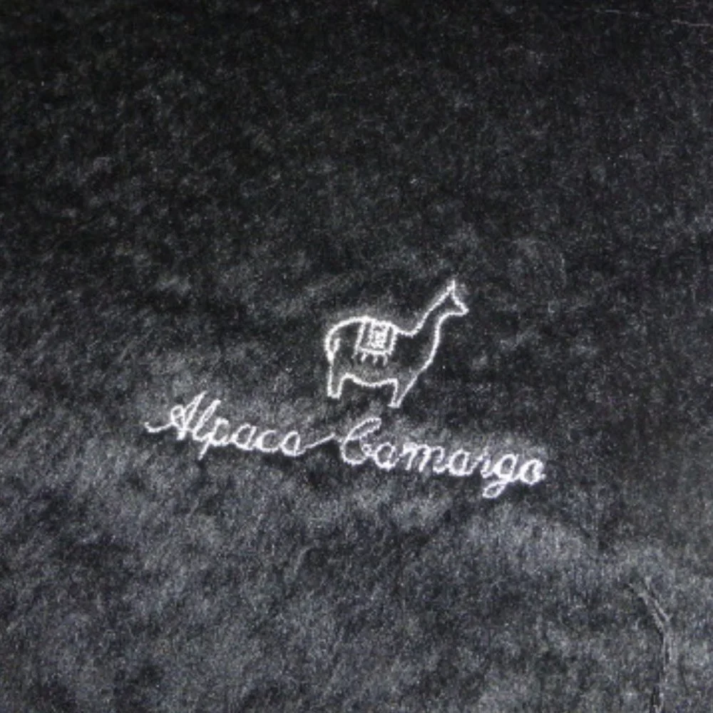 new CAMARGO alpaca blend black scarf